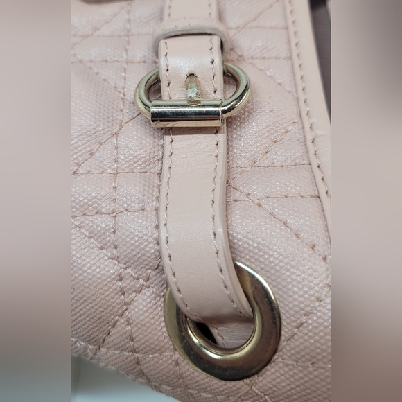 Christian Dior Pink Cannage Coated Canvas Handbag with coa card. - Picture 4 of 16